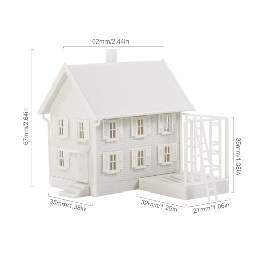 N Scale Model Decorated House Kit Unassembled Building for Model Railroad JZN5881JJ