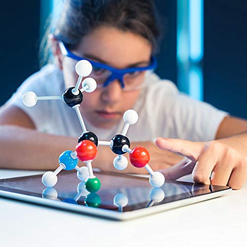 RELIANCER Molecular Model Kit,444PCS Organic Molecular Chemistry Set w/C60,Atoms,Bonds,Molecular Structures Building Kit for Chemistry Learning,STEM Science Kits for Teachers,Students,Young Scientists - color: Kit a