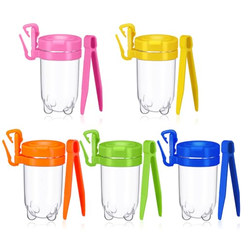 Baderke 10 Pcs Insect Bug Viewer with Tweezers for Kids Catching Kit