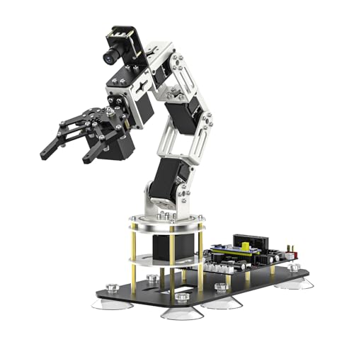 Yahboom ROS2 6DOF Robotic Arm Embodied Intelligence, 3D Spatial Recognition, Virtual Machine PC Control, AI Large Model Voice Module (Standard Kit) - color: Standard Kit