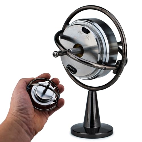 DjuiinoStar Super Precision Electric Gyroscope: 12,000-13,000 RPM for 15-20 Minutes (Black)