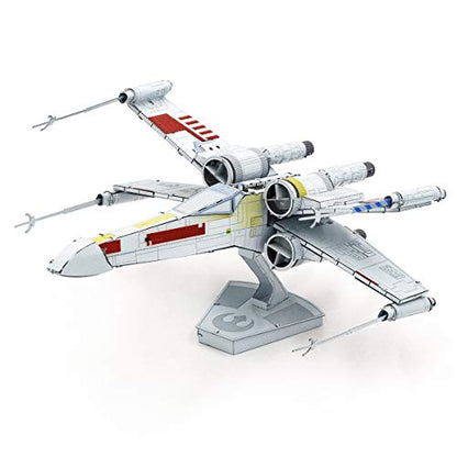 Metal Earth Puzzle 3D X-Wing Starfighter Metal Puzzle Star Wars Building Model Kits for Adults Challenging Level 5.49 X 11.61 X 5.41 Cm