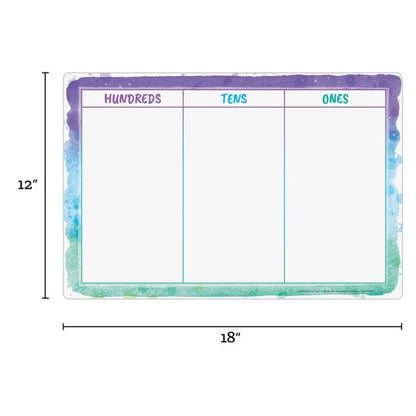 Really Good Stuff Ten-Frames & Place Value Dry-Erase Practice Mats
