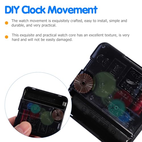 Clock Movement Quartz Clock Mechanism Kit, Silent Quartz with Long Spade Hands Wall Movement Non-Ticking Repair Parts Replacement Kit Motor for Custom Repair