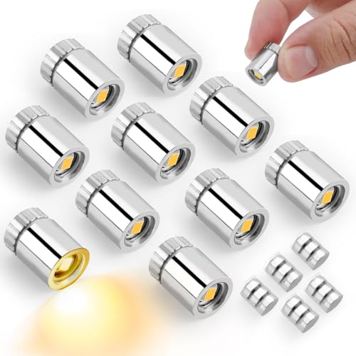 20pcs Mini Led Lights for Craft, Tiny Small Light with 30pcs Batteries - color: Warm White