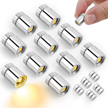 20pcs Mini Led Lights for Craft, Tiny Small Light with 30pcs Batteries - color: Warm White