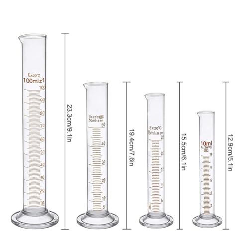 Glass Beakers Cylinder Pipettes Lab Glassware Set 18 Pieces