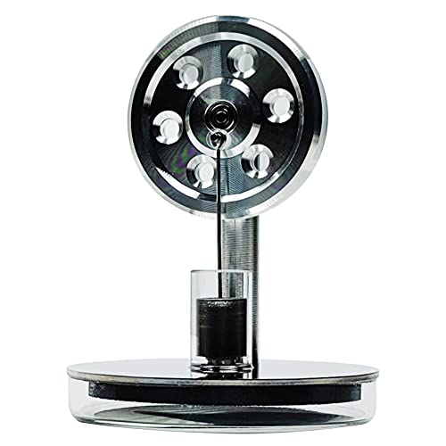 Sunnytech Mini Low Temperature Stirling Engine Motor Steam Heat Education Model Toy LT002 - color: Metallic Silver