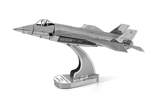 Metal Earth 3D Model Kits Set of 3: F-22 Raptor - F-35 Lightning II - F-15 Eagle