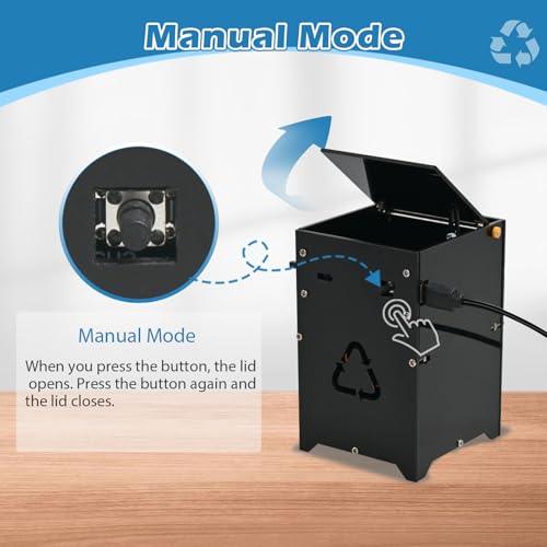 ICSTATION DIY Automatic Trash Can Soldering Practice Kit, Beginner-Friendly Through-Hole Electronics Project to Learn Photoelectric Sensor & STEM Principles, for School Labs & Home Learning