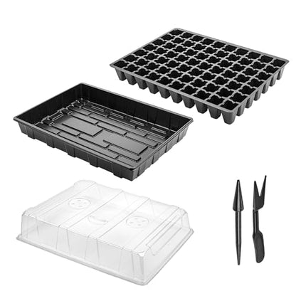 Mr. Pen- Seed Starter Tray Kit, 5 Pack, Total 350 Cells - size: 70-Cells 5-Pack