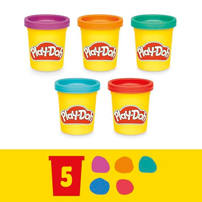 Play-Doh Fun Tub Set, 19 Accessories & Reusable Storage Container, Preschool Toys, Kids Arts & Crafts, Back to School Gifts, Ages 3+ (Amazon Exclusive)
