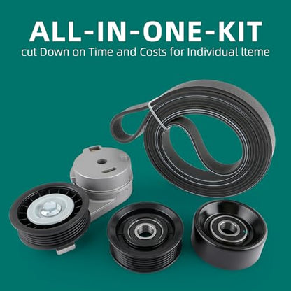 AUTOKAY 12564506 Serpentine Belt Tensioner Component Kit Fits for Chevrolet