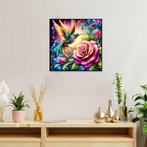 ajepon Hummingbird Diamond Art Kits for Adults 14X14 inch - color: G9657