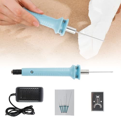 Electric Foam Cutter 18W 5CM Electric Hot Cutter Pen Sturdy Styrofoam Cutting Pen Heat Cutter Tool Foam Cutter Pen with Stand Hot Cutting Tool for Foam Cutting Arts Handcraft (18W 5CM)