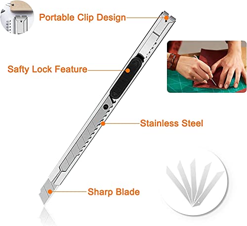 Famomatk 27PCS Craft Weeding Tools for Vinyl Kit,Utility Knife Vinyl Weeding Tool Set with 12Inch Paper Cutter Trimmer for Scrapbooking,Silhouettes,Cameos,DIY Art Crafting,Cutting,Splicing,Cardstock - color: Black