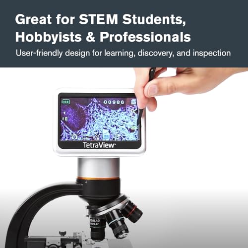 Celestron TetraView LCD Digital Microscope with 180° Swivel Screen - style: TetraView LCD Digital Micro