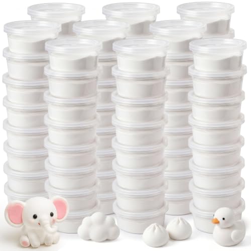 VioraWhite 72 Pcs Air Dry Clay 2.4lb Modeling Clay Kit, White - color: White