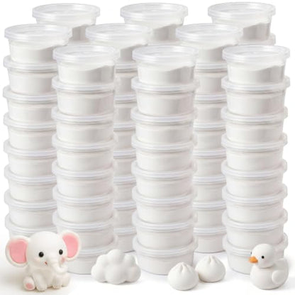 VioraWhite 72 Pcs Air Dry Clay 2.4lb Modeling Clay Kit, White - color: White