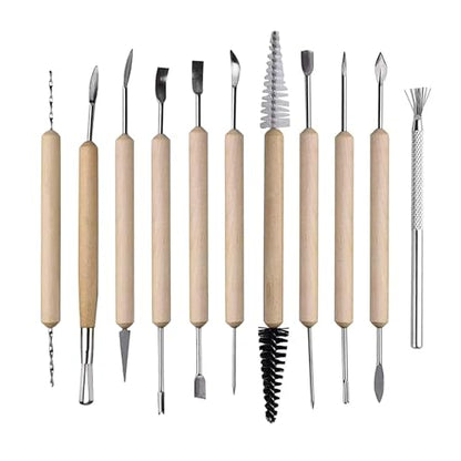 S & E TEACHER'S EDITION 11 Pcs Pottery & Clay Sculpting Tools - size: 11 PCS
