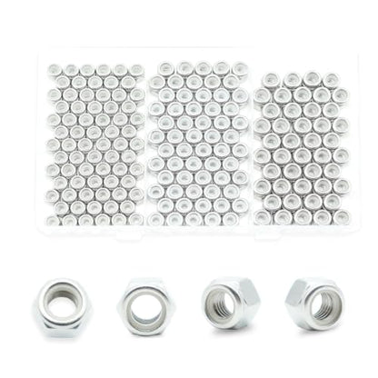 160 Pcs #6-32#8-32#10-24 Lock Nuts Kit, 304 Stainless Steel Hardware Nuts - size: #6-32 #8-32 #10-24 Kit (160 Pcs)