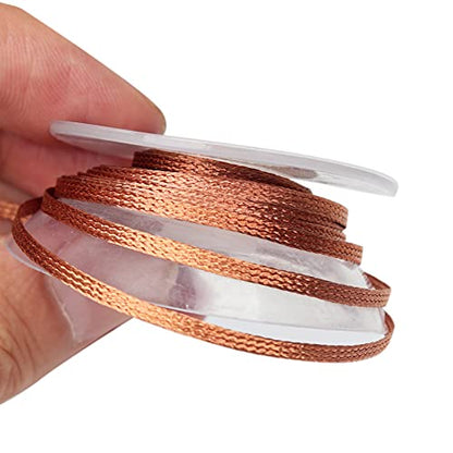 Solder Wicks braid，Solder Sucker，10ft Length 3 Pieces No-Clean Desoldering Braided Wicks. Solder Removal Tool，Desoldering Wick Used to Remove the Solder and Disassemble Electrical Components - style: 3pcs