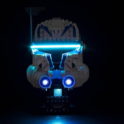 VONADO LED Light Kit Compatible with Lego Captain Rex Helmet Set 75349, DIY Lighting Compatible with Lego Helmet 75349 (No Model), Creative Lights Compatible with Lego Helmet 2023 Series - style: Light Compatible with Lego Captain Rex Helmet 75349