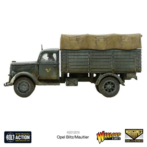 Wargames Delivered - Warlord Games Bolt Action: Tank War - Opel Blitz/Maultier, World War Two Miniatures, 28mm Scale Tank Model for Miniature Wargaming - color: Opel Blitz/Maultier