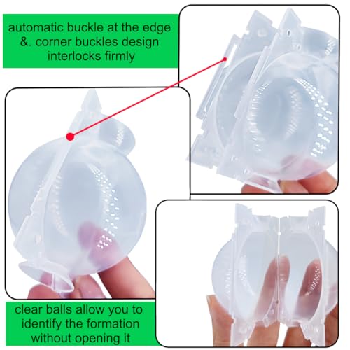 MIIIM 20 PCS Air Layering Propagation Kit with Zip Ties, Reusable Grafting Ball, Clear Air Layering Pods, Rooting Ball for Fast Propagation (Small) - size: Small