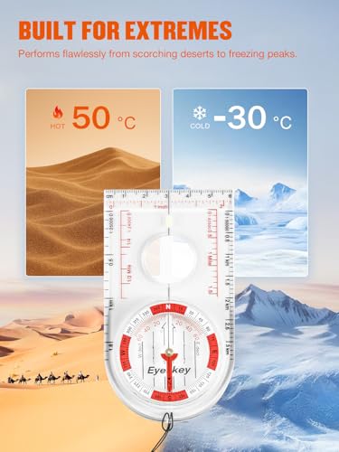 Eyeskey Advanced Orienteering Compass for Hiking & Navigation - color: EK40-6