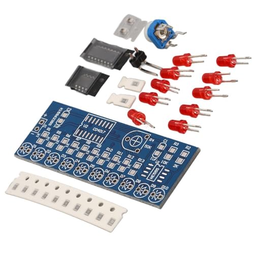 5Pcs Water Flowing Light LED Module Driver Kit NE555 + CD4017 DIY Electronic Circuit Board 54 x 21mm(5Pcs NE555+CD4017)