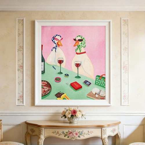 5D Diamond Painting Kits for Adults, Funny Fashion Ducks Diamond Art Kits - color: KM941-1