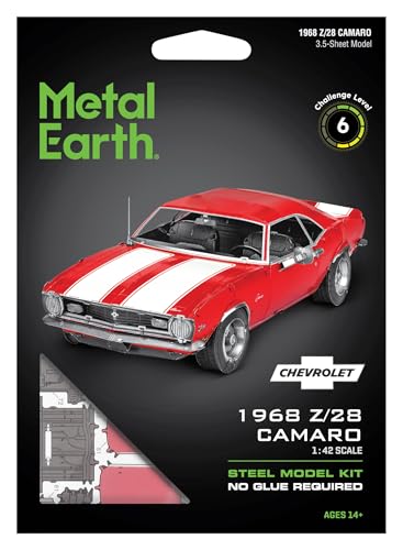 Metal Earth 1968 Chevy Camaro Z/28 3D Metal Model Kit Fascinations