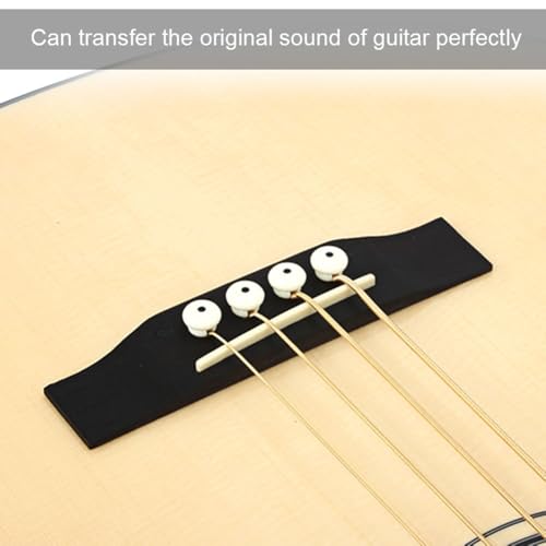 Rosewood Bridge Saddle for 4-String Acoustic Bass - 54mm String Spacing with Bass Bridge Saddle and 4 Bridge Pins Wooden guitar accessories