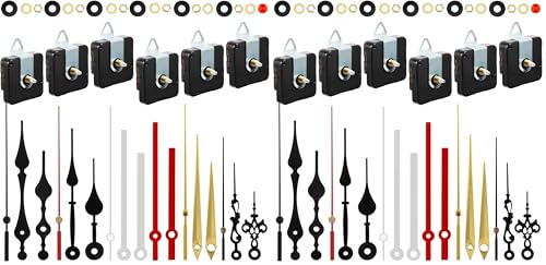 Outus 6 Pack High Torque Silent Quartz Clock Movement Kit, 13 mm/ 0.5 Inch - size: 13 mm/ 0.5 Inches (Pack of 2)