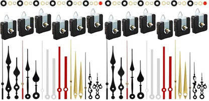 Outus 6 Pack High Torque Silent Quartz Clock Movement Kit, 13 mm/ 0.5 Inch - size: 13 mm/ 0.5 Inches (Pack of 2)