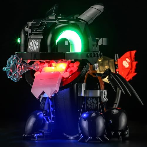 LED Light Set Compatible with Lego How to Train Your Dragon: Toothless Icons 10375 Building Blocks Model - Model Set NOT Included