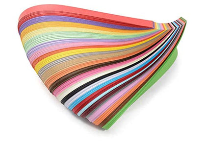 ODETOJOY Quilling Paper Strips 3mm 5mm 10mm 7mm 26 Colors DIY Origami Paper Quilling Art Length 39cm (1040pc 3/5/7/10mm Set) - size: 1040pc 3/5/7/10mm set