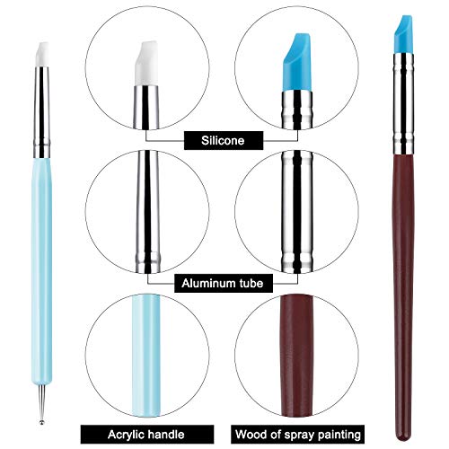10PCS Silicone Color Shaper Tools, Clay Sculpting Tools for Artists
