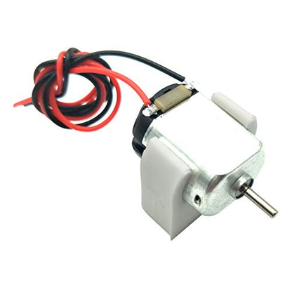 EUDAX 15 Pcs Rectangular DC Motor Mini Electric Motor 1.5-3V 24000RPM with 9.8" Lead Wires with Motor Mounting Bracket Holder for DIY Toys