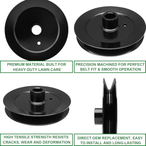 Upgraded Mower Spindle Pulley (135-0363) Fits to ro Titan HD 1500 2000 Titan Max 60 Z-Master 2000 Turbo Force Mower with 60'' Deck - color: 135-0363