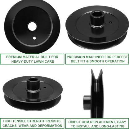 Upgraded Mower Spindle Pulley (135-0363) Fits to ro Titan HD 1500 2000 Titan Max 60 Z-Master 2000 Turbo Force Mower with 60'' Deck - color: 135-0363