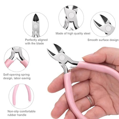 Jewelry Making Supplies Kits Repair Tools for Adults with jewelry findings - color: Pink
