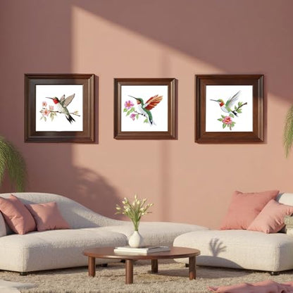 57lilina Embroidery Kit for Beginners, Pack of 3 with Hoop, Threads, Needle - color: Hummingbird