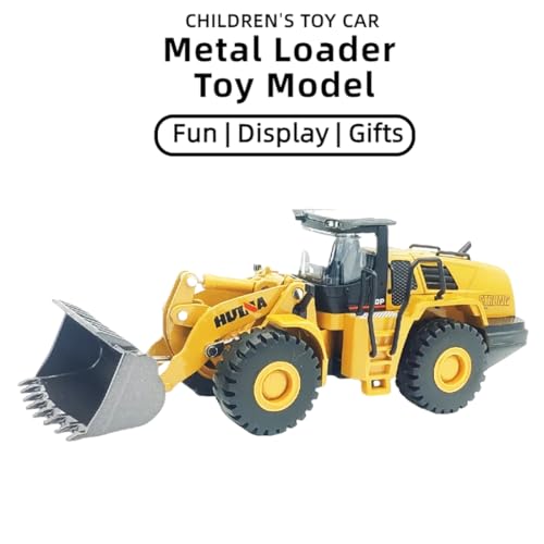 Bulldozer Toys for Boys Heavy-Duty Metal Loader Vehicle Sand/Beach Toy with Functional Arm and Bucket,Realistic Perfect for Sandbox Indoor/Outdoor Play Die Cast Construction Model - style: Bulldozer model