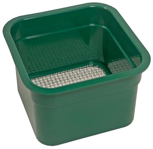Sluice Fox mini Classifier Screen Gold panning Kits, Stainless Steel Screen mesh sifting Sieve Prospecting and gem Sorting; Shark Tooth sift Sifter - color: #05 Mesh Screen (25 holes per sq.in.) Green