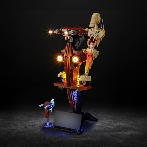 Vaodest Light for Lego 75428 Battle Droid with STAP Set,Design and Configuration Compatible with Model 75428(Light Only, Not Building Block Kit) - style: 75428 Battle Droid with STAP Set