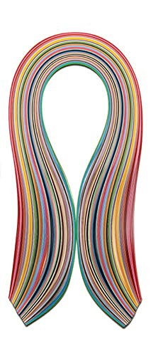 ODETOJOY Quilling Paper Strips 3mm 5mm 10mm 7mm 26 Colors DIY Origami Paper Quilling Art Length 39cm (1040pc 3/5/7/10mm Set) - size: 1040pc 3/5/7/10mm set