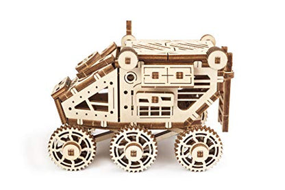 UGEARS Science STEM Mars Rover, DIY Engineering Activity, STEAM School Project, Mechanical Wooden Puzzle, Eco Building 3D Toy, Educational Gift for Kids & Teen, Boy Girl, Self-Assembly Craft Kit