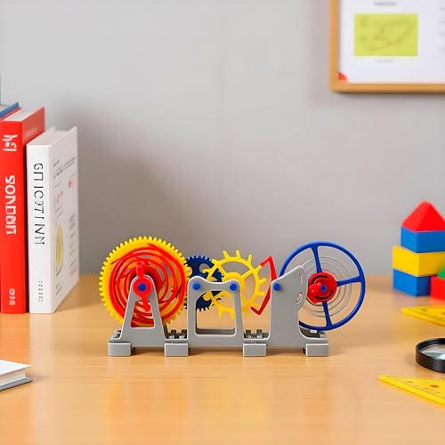 MagicTech 3D Printing Making Tourbillon Escapement Structure Clock Imitation Movement Model Wind-up by Toy Models JY09 - size: 9.84 x 1.57 x 3.93 Inch